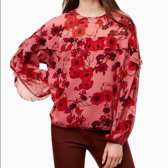 Aritzia Wilfred Adele Floral Blouse - Picture 3 of 5
